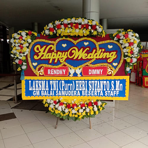 Bunga Papan Wedding 01