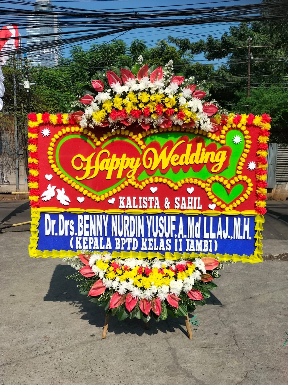 BUNGA PAPAN WEDDING RADIO DALAM