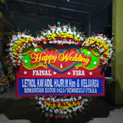 Bunga papan wedding fatmawati